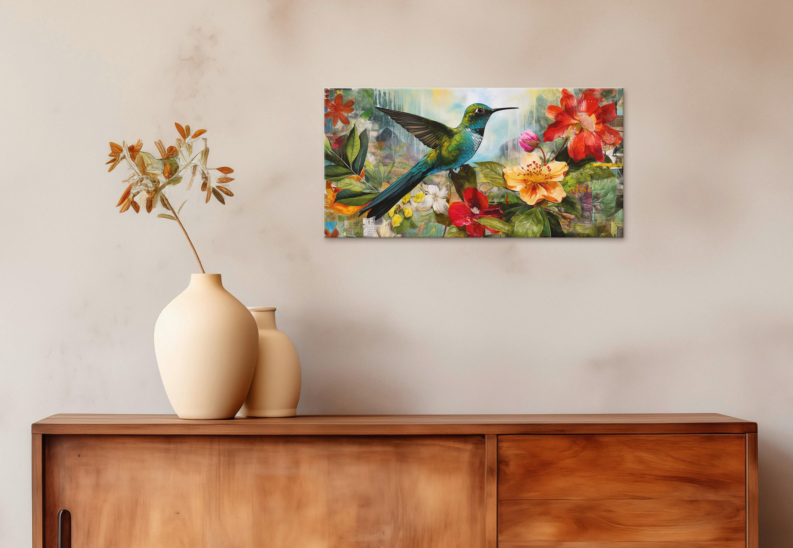 KEILRAHMENBILD Tiere 20/40 cm  - Multicolor, Natur, Holz/Papier (20/40cm)