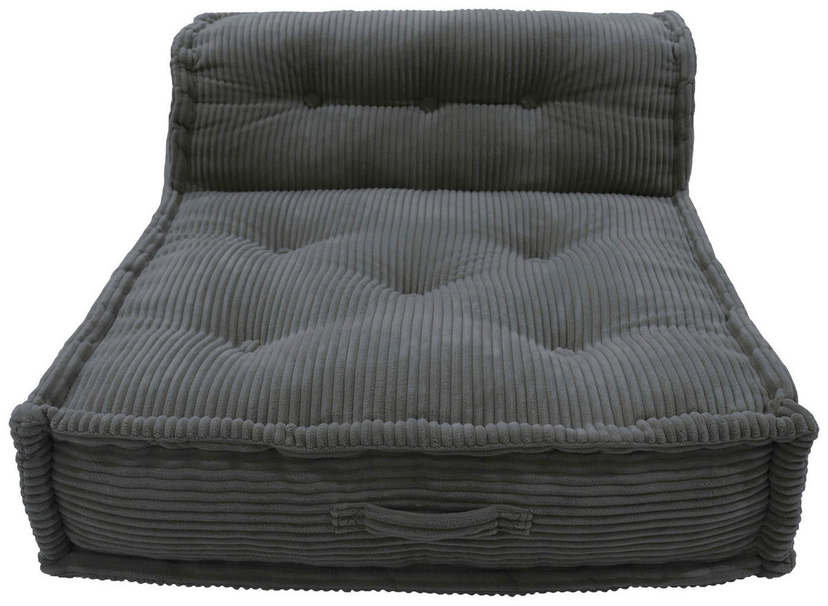 SOFAELEMENT FLEXI in Cord Grau  - Grau, Design, Textil (80/43/80cm) - P & B