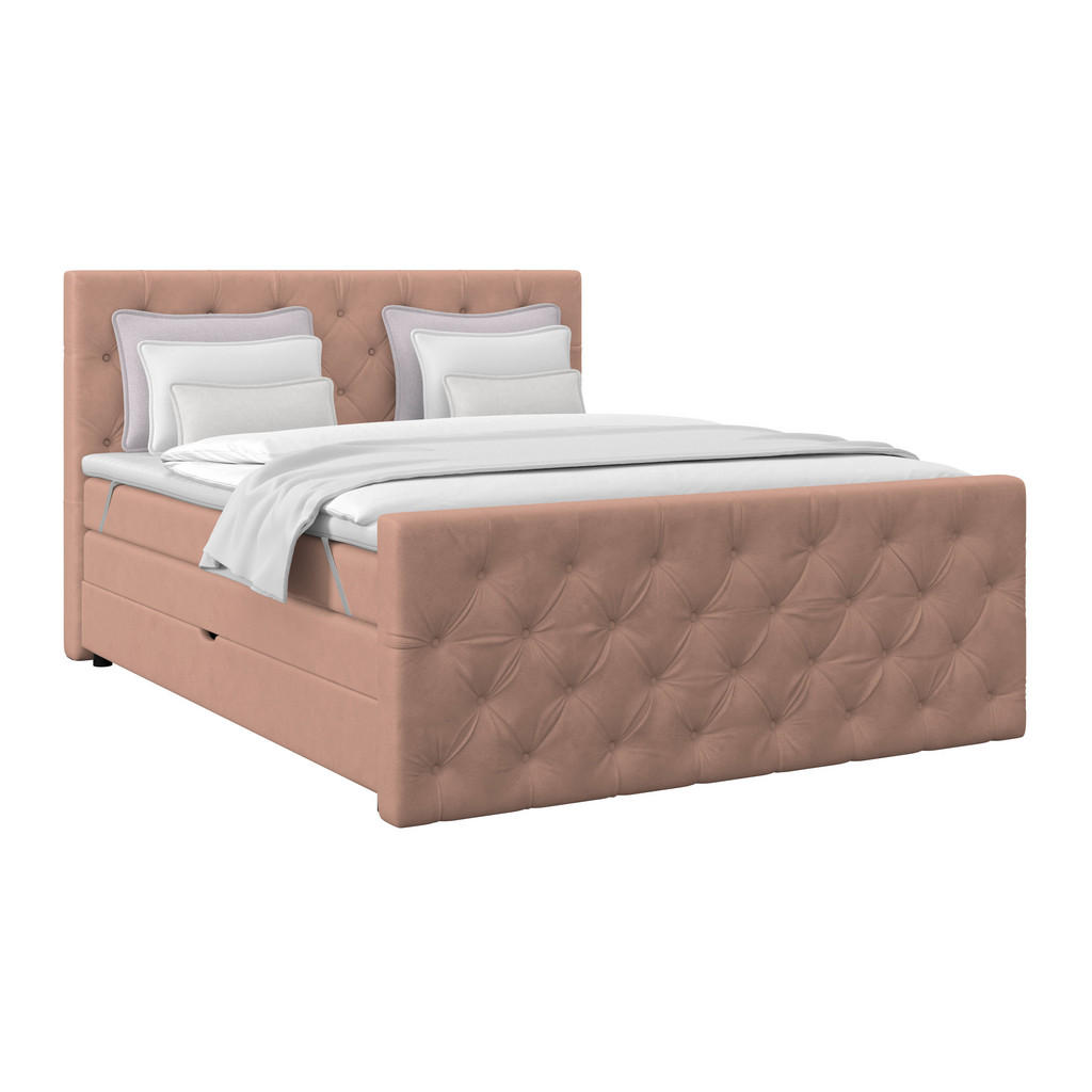 Boxspringbett Elio Altrosa 160x200 Cm H3/h4