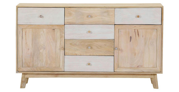 SIDEBOARD Kata  in 140/80/41 cm  - Naturfarben/Weiß, Design, Holz (140/80/41cm) - Landscape