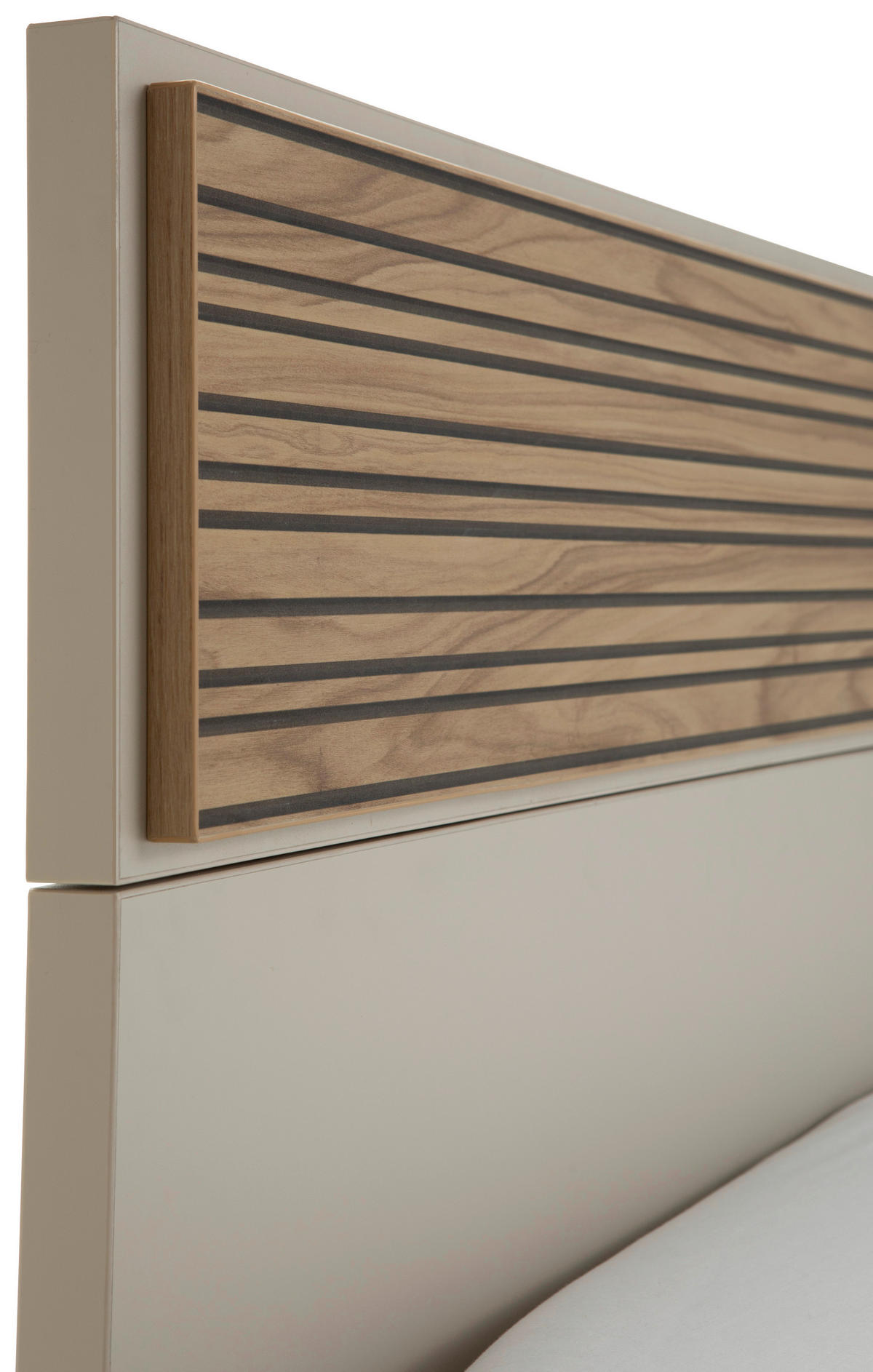 POSTELJA 120 cm   x 200 cm  , leseni material bež, barve hrasta  - barve hrasta/bež, Moderno, kovina/leseni material (120/200cm) - Xora