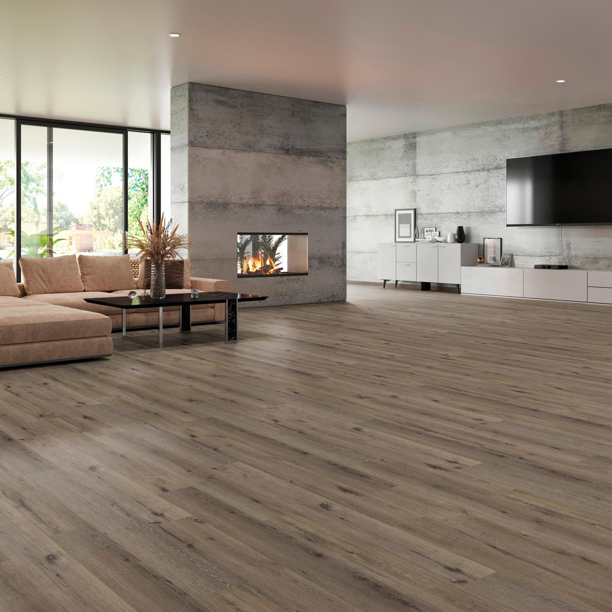 VINYLBODEN Novo Eiche Erz 100002101  per  m² - Design, Holz (120,5/21/1cm) - Tilo