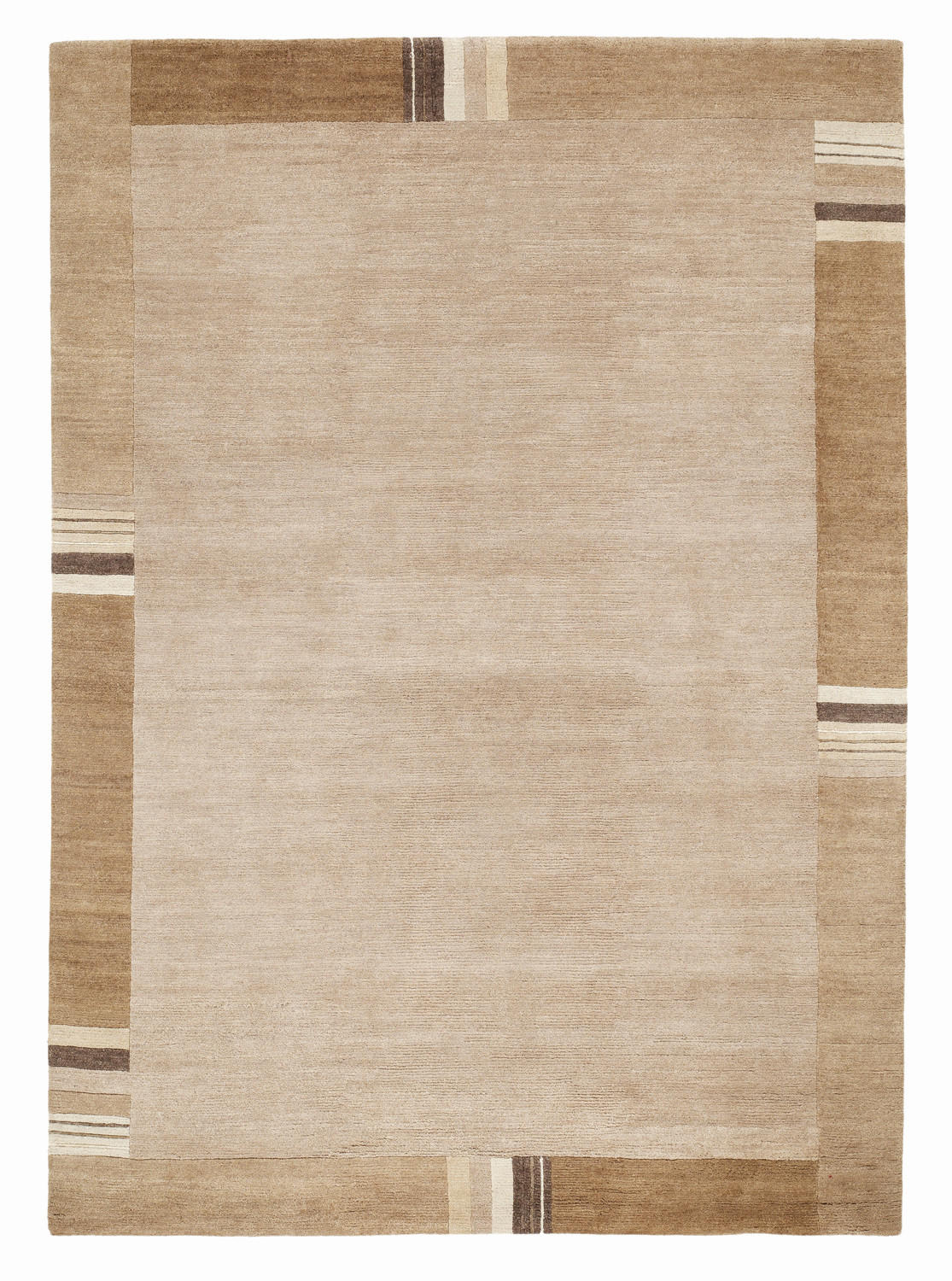 Cazaris Wollteppich Sensation Silk Lakir Hellbraun 120x180 cm