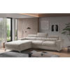 ECKSOFA in Samt Beige  205/278 cm  - Beige/Silberfarben, Design, Textil/Metall (205/278cm) - MID.YOU