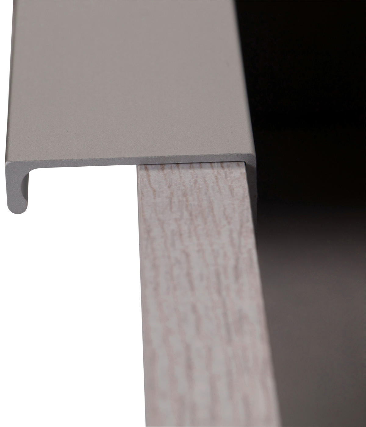 NACHTKÄSTCHEN 52/74/38 cm  in Klar, Alufarben, Weiss  - Klar/Weiss, Modern, Glas/Holzwerkstoff (52/74/38cm) - MID.YOU