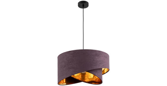 HÄNGELEUCHTE 45/130 cm  - Braun, Trend, Textil/Metall (45/130cm) - Novel