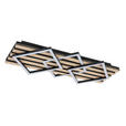 LED-DECKENLEUCHTE 63/29/7,5 cm   - Eichefarben/Schwarz, Basics, Holzwerkstoff/Kunststoff (63/29/7,5cm) - Novel