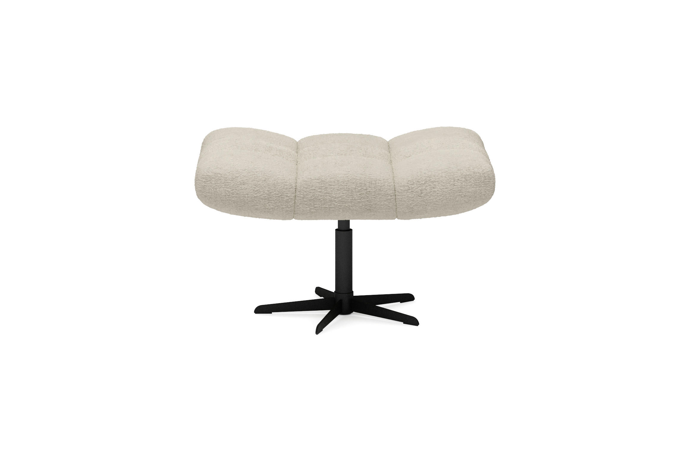 TABURE 69/42/46 cm  krem  - crna/krem, Dizajnerski, tekstil/metal (69/42/46cm) - Esposa