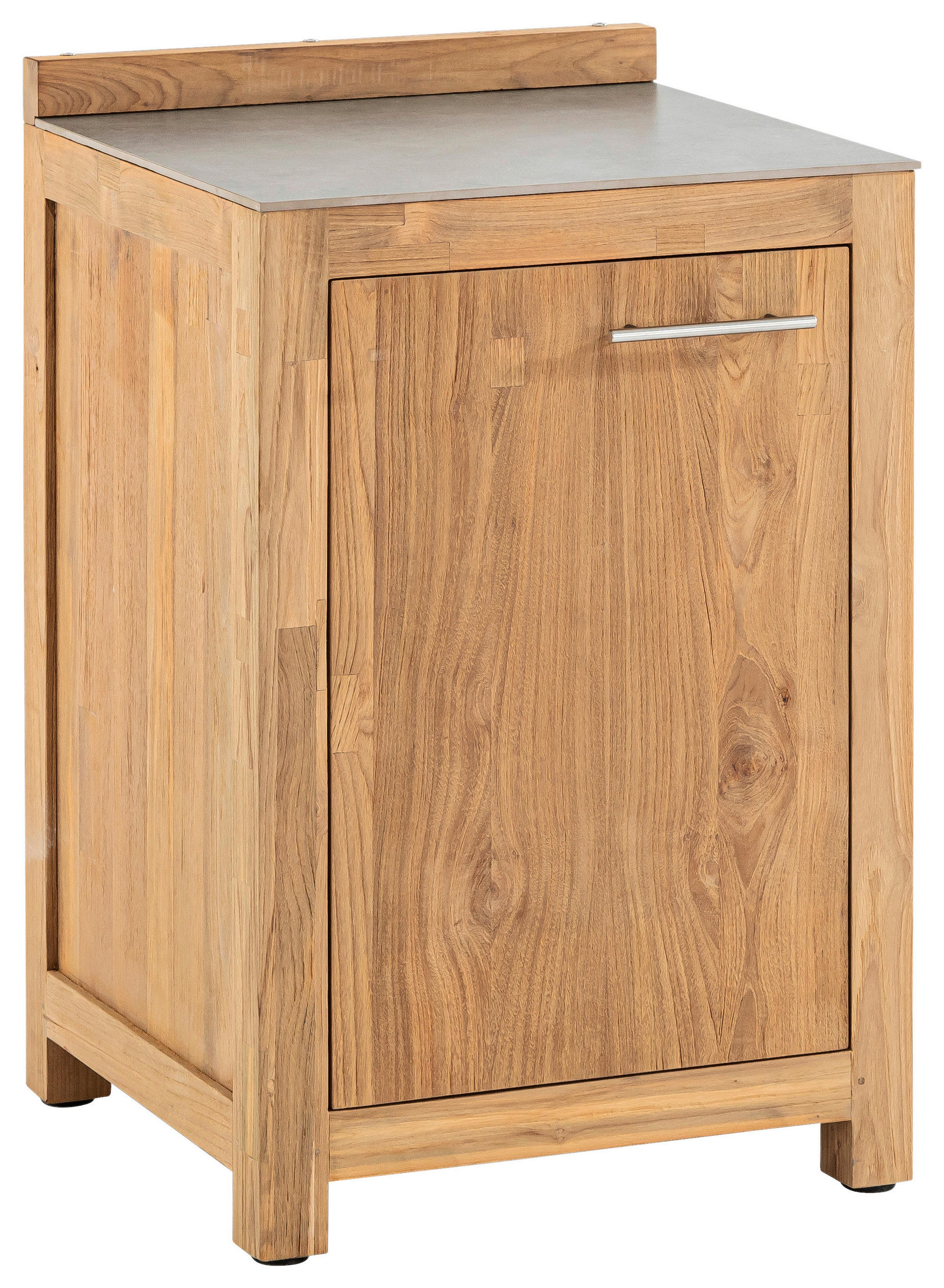 OUTDOORKÜCHE - Edelstahlfarben/Titanfarben, Trend, Holz/Keramik (60/94,7/57,5cm)