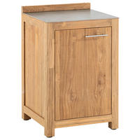 OUTDOORKÜCHE - Edelstahlfarben/Titanfarben, Trend, Holz/Keramik (60/94,7/57,5cm)