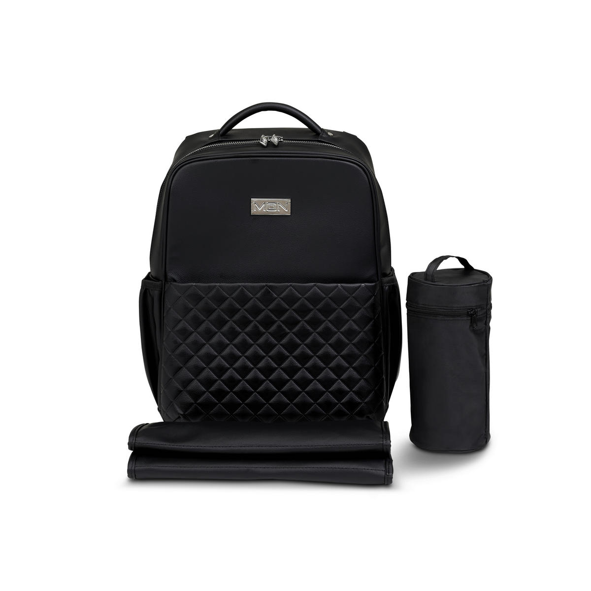 RUKSAK ZA PREVIJANJE  K25  - crna, Basics, tekstil (33/38/12cm) - Moon