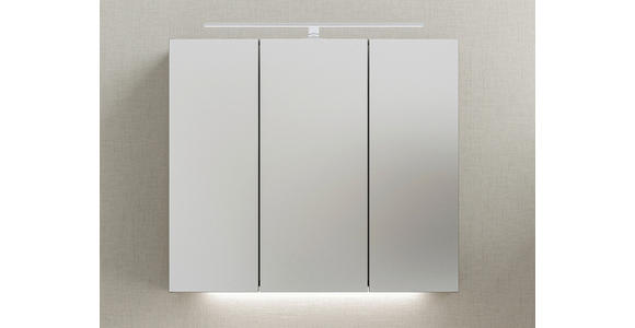 SPIEGELSCHRANK 80/70,3/17 cm  - Chromfarben/Dunkelgrau, KONVENTIONELL, Glas/Holzwerkstoff (80/70,3/17cm) - Dieter Knoll