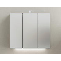 TÜKRÖS SZEKRÉNY 80/70,3/17 cm  - krómszínű/sötétszürke, Konventionell, faalapú anyag/üveg (80/70,3/17cm) - Dieter Knoll