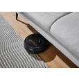 ECKSOFA in Chenille, Mikrofaser Hellgrau  299/157 cm  - Hellgrau/Schwarz, Design, Textil/Metall (299/157cm) - Dieter Knoll