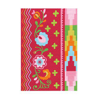 FLACHWEBETEPPICH Wohnzimmer 170/240 cm Rosa, Multicolor rechteckig  - Multicolor/Rosa, Basics, Textil (170/240cm) - Kayoom
