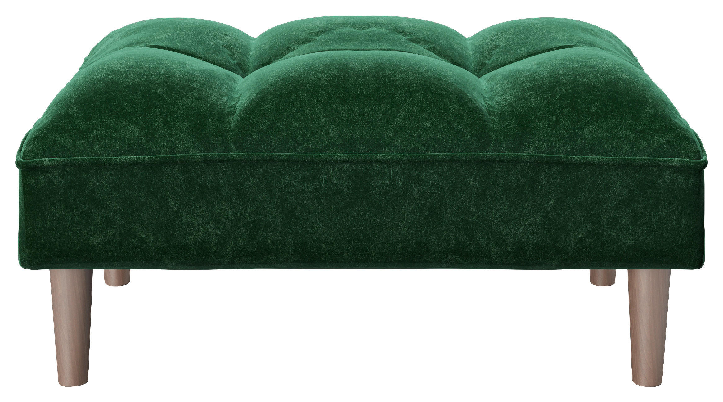 HOCKER in Textil Grün  - Grün, KONVENTIONELL, Holz/Textil (88/43,5/57cm) - Playboy