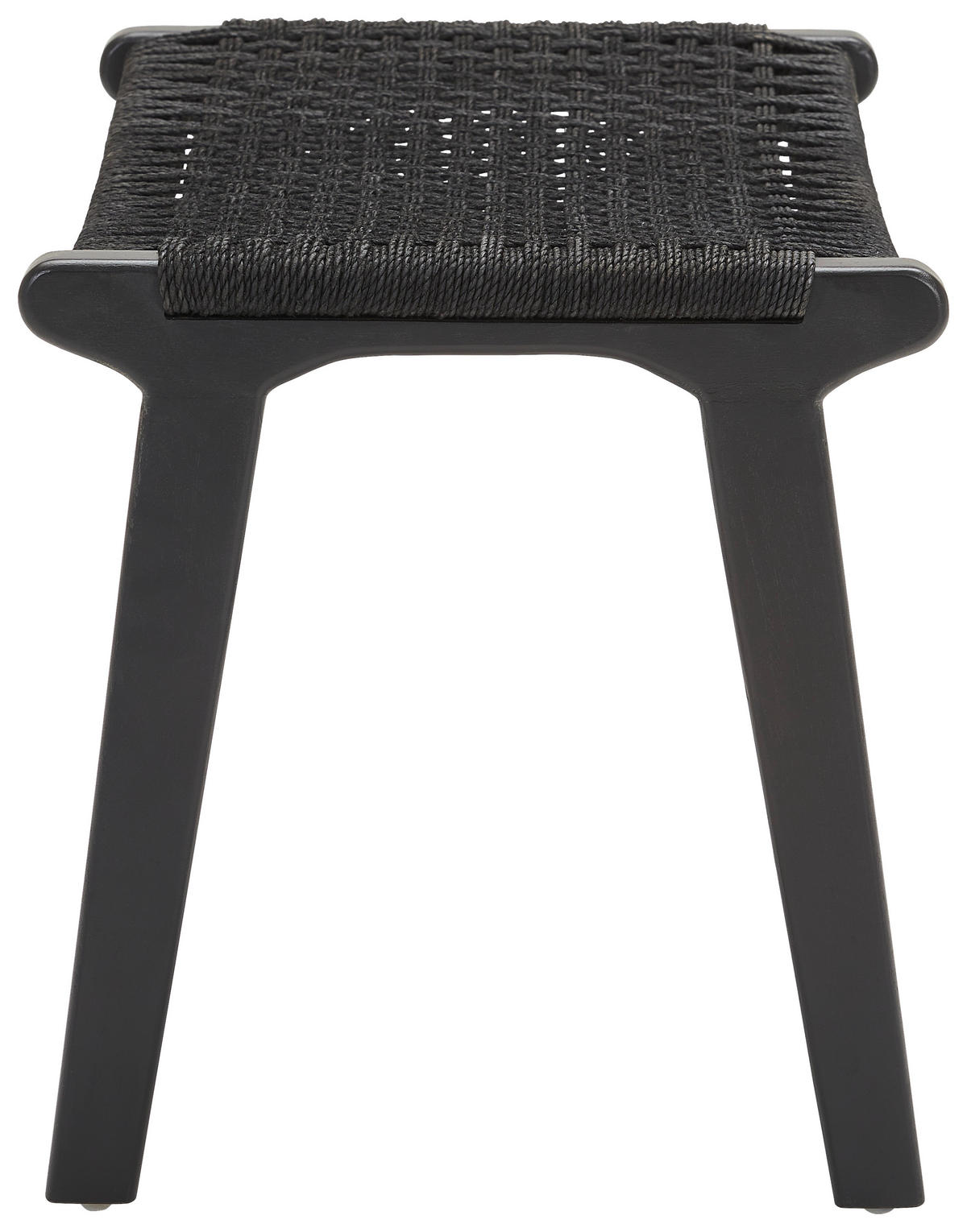 HOCKER in Naturmaterialien, Holz Schwarz  - Schwarz, Basics, Naturmaterialien/Holz (65/40/42cm) - MID.YOU