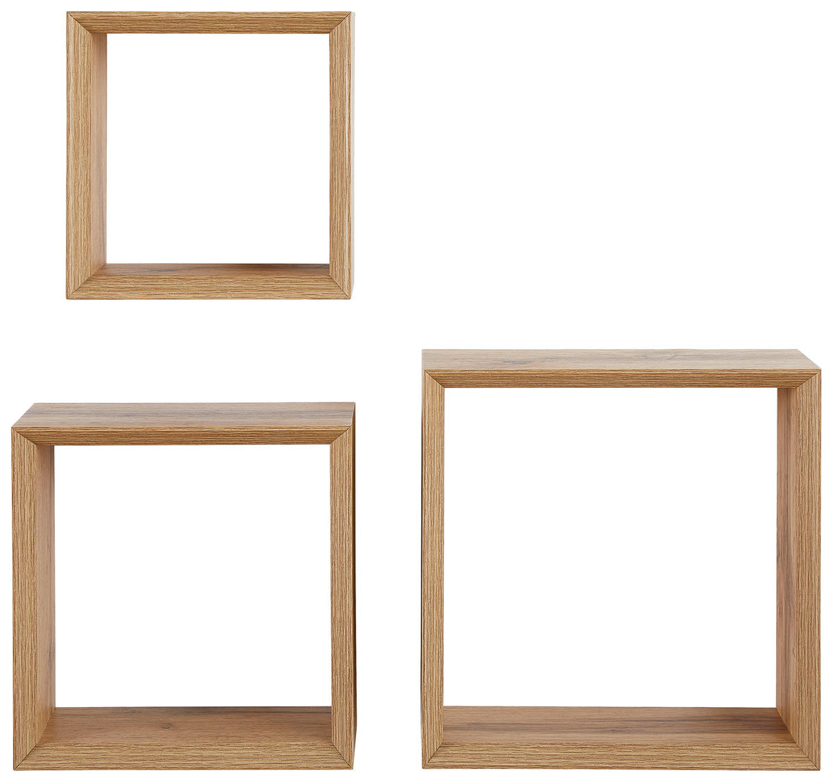 WANDREGALSET 20-28/20-28/11,8 cm  - Eiche Artisan, Basics, Holzwerkstoff (20-28/20-28/11,8cm) - Carryhome