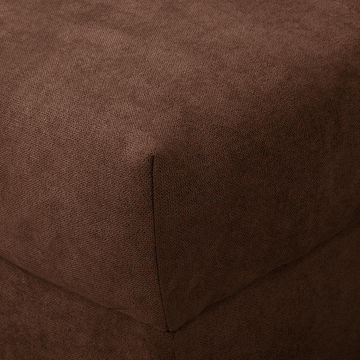 ECKSOFA Ariella Dunkelbraun Mikrofaser  - Dunkelbraun/Naturfarben, Design, Holz/Textil (231/161cm) - Livetastic