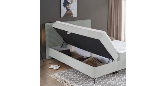 BOXBETT 160/200 cm in Grau - Schwarz/Grau, Design, Holz/Holzwerkstoff (160/200cm) - Xora