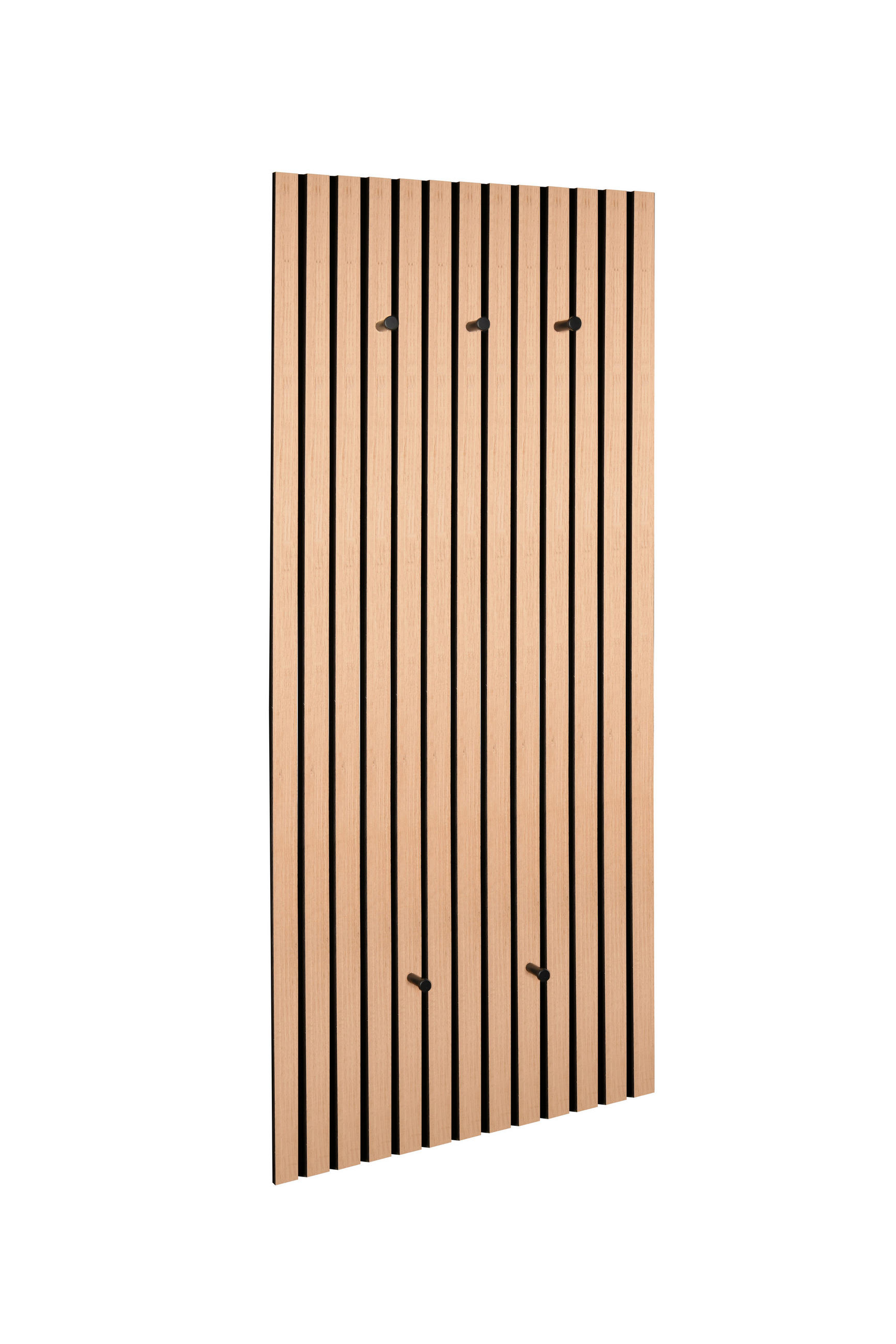 ŠATNÍ PANEL, černá, dub artisan, 50/125/7 cm - černá/dub artisan, Moderní, kompozitní dřevo/textil (50/125/7cm) - Xora