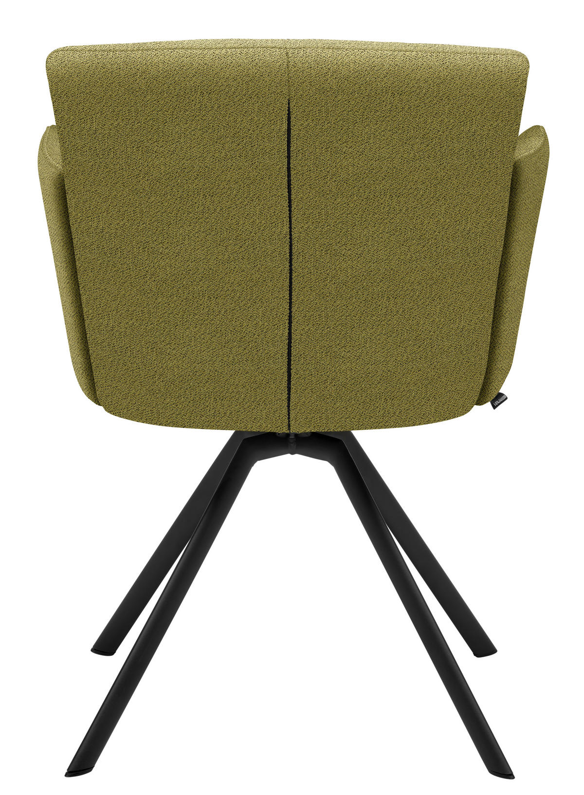 ARMLEHNSTUHL Stahl Webstoff  - Schilfgrün/Anthrazit, Design, Textil/Metall (58/83/62cm) - Venjakob