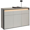 SIDEBOARD  in 130/88/38 cm  - Beige/Schwarz, KONVENTIONELL, Holzwerkstoff (130/88/38cm) - Voleo