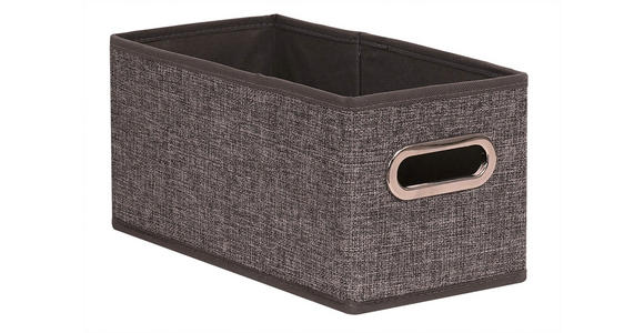 REGALKORB 31/15/15 cm   - Beige/Braun, Basics, Karton/Textil (31/15/15cm) - Homeware