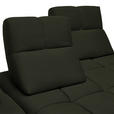 ECKSOFA in Struktur Olivgrün  233/313 cm  - Schwarz/Olivgrün, Design, Kunststoff/Textil (233/313cm) - Emilio Belluti