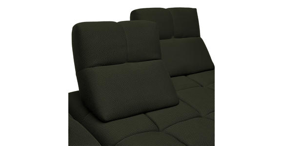 ECKSOFA in Struktur Olivgrün 233/313 cm - Schwarz/Olivgrün, Design, Kunststoff/Textil (233/313cm) - Emilio Belluti