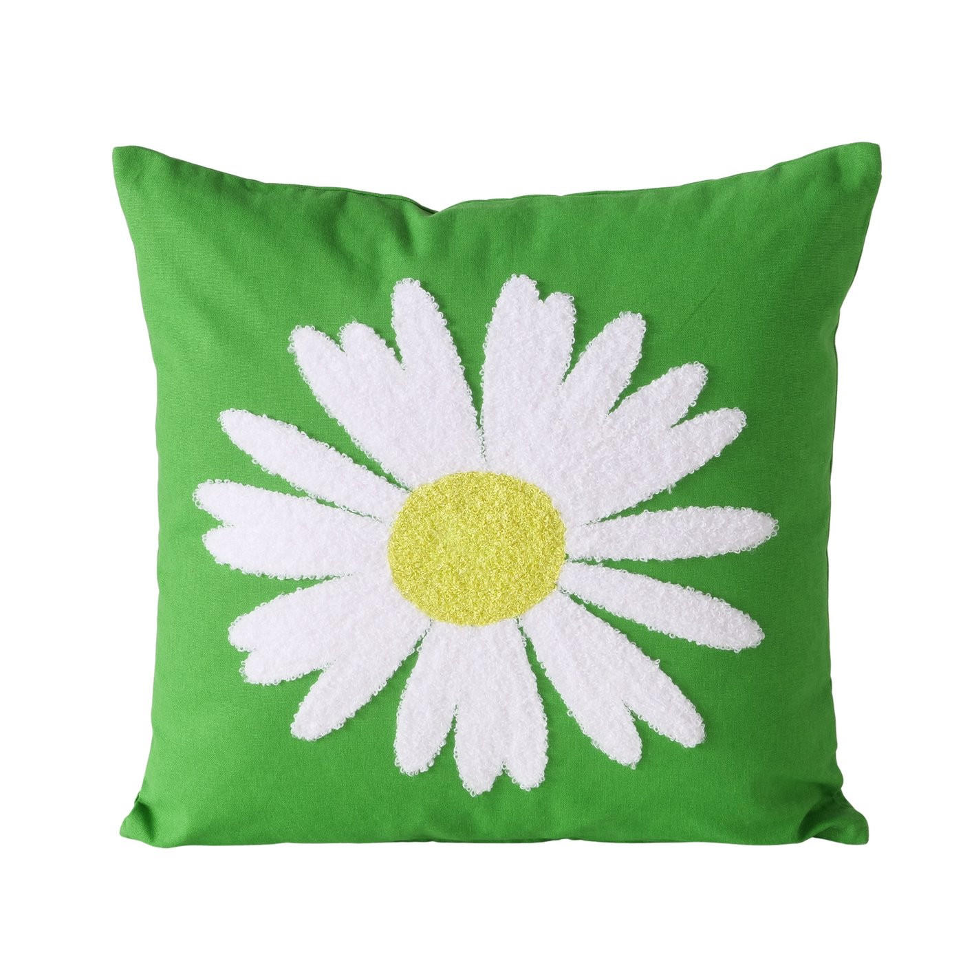 SOFAKISSEN  45/45 cm   - Weiß/Grün, KONVENTIONELL, Textil (45/45cm)