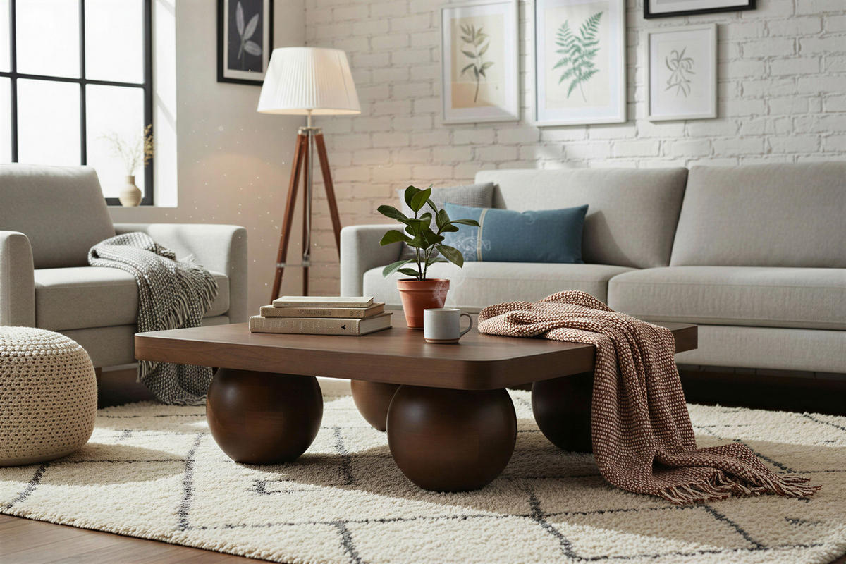 COUCHTISCH Mangoholz massiv 90/90/28 cm rechteckig Braun  - Braun, Design, Holz (90/90/28cm) - MID.YOU