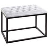 SITZBANK  in 60/45/40 cm  - Hellgrau/Schwarz, MODERN, Holzwerkstoff/Textil (60/45/40cm)