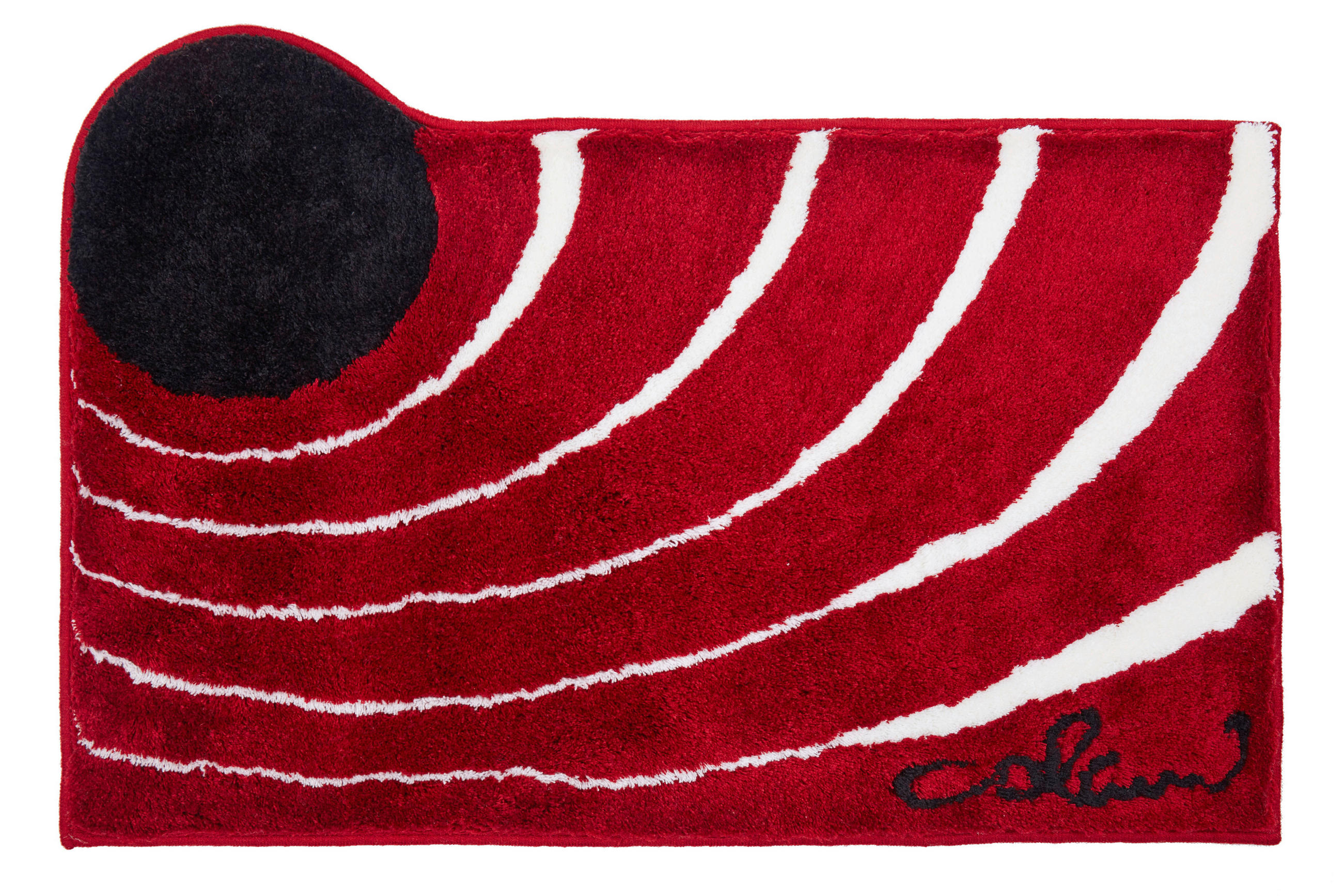 BADTEPPICH Colani 2 Rot 60/100 cm  - Rot, Basics, Kunststoff/Textil (60/100cm) - Grund