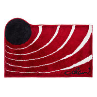 BADTEPPICH Colani 2 Rot 60/100 cm  - Rot, Basics, Kunststoff/Textil (60/100cm) - Grund