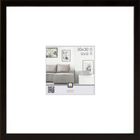 RÁM NA OBRAZY, 1 foto 30 cm x 30 cm - čierna, Basics, plast (32/32/2,5cm)