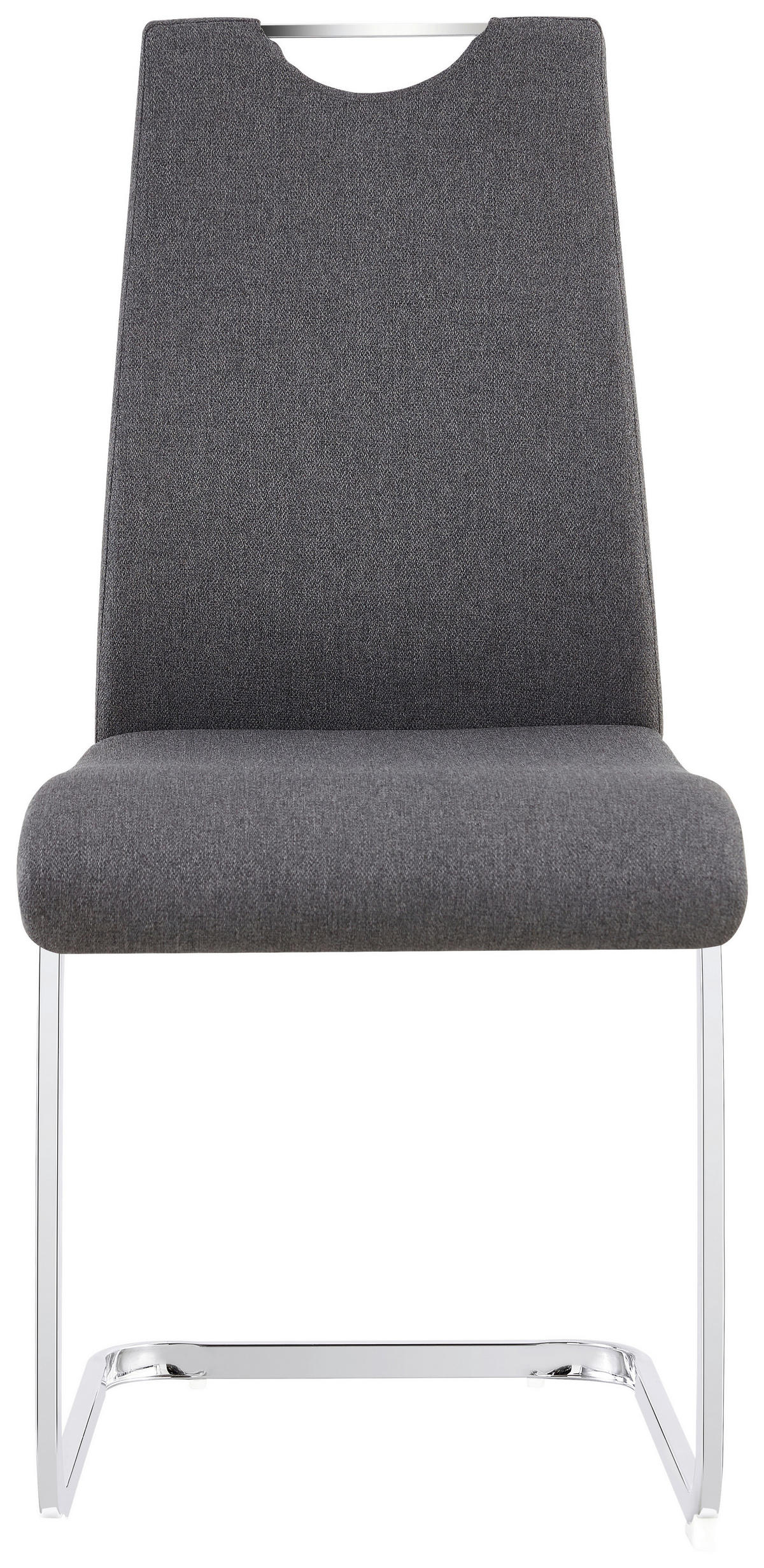 STOLICA  siva  metal, tekstil      - siva/boje kroma, Design, metal/tekstil (44/98/57cm) - Xora