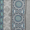 SESSELAUFLAGENSET Ornament  - Blau/Hellgrau, Basics, Textil (50/7/110cm)