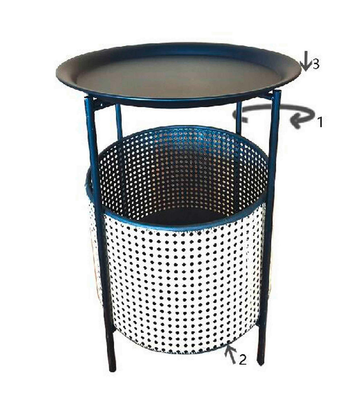 COUCHTISCH Schwarz, Goldfarben  - Goldfarben/Schwarz, Basics, Metall (40/50/40cm)