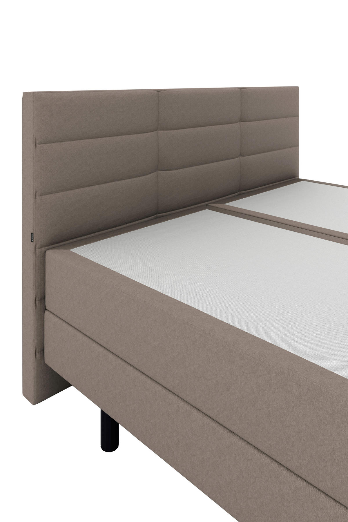 BOXSPRINGBETT 160/200 cm  in Hellbraun  - Hellbraun/Schwarz, KONVENTIONELL, Holzwerkstoff/Kunststoff (160/200cm) - Musterring