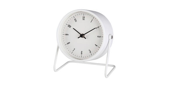 TISCHUHR Weiß  - Weiß, Basics, Glas/Papier (11,9/7,8/13,9cm) - Ambia Home