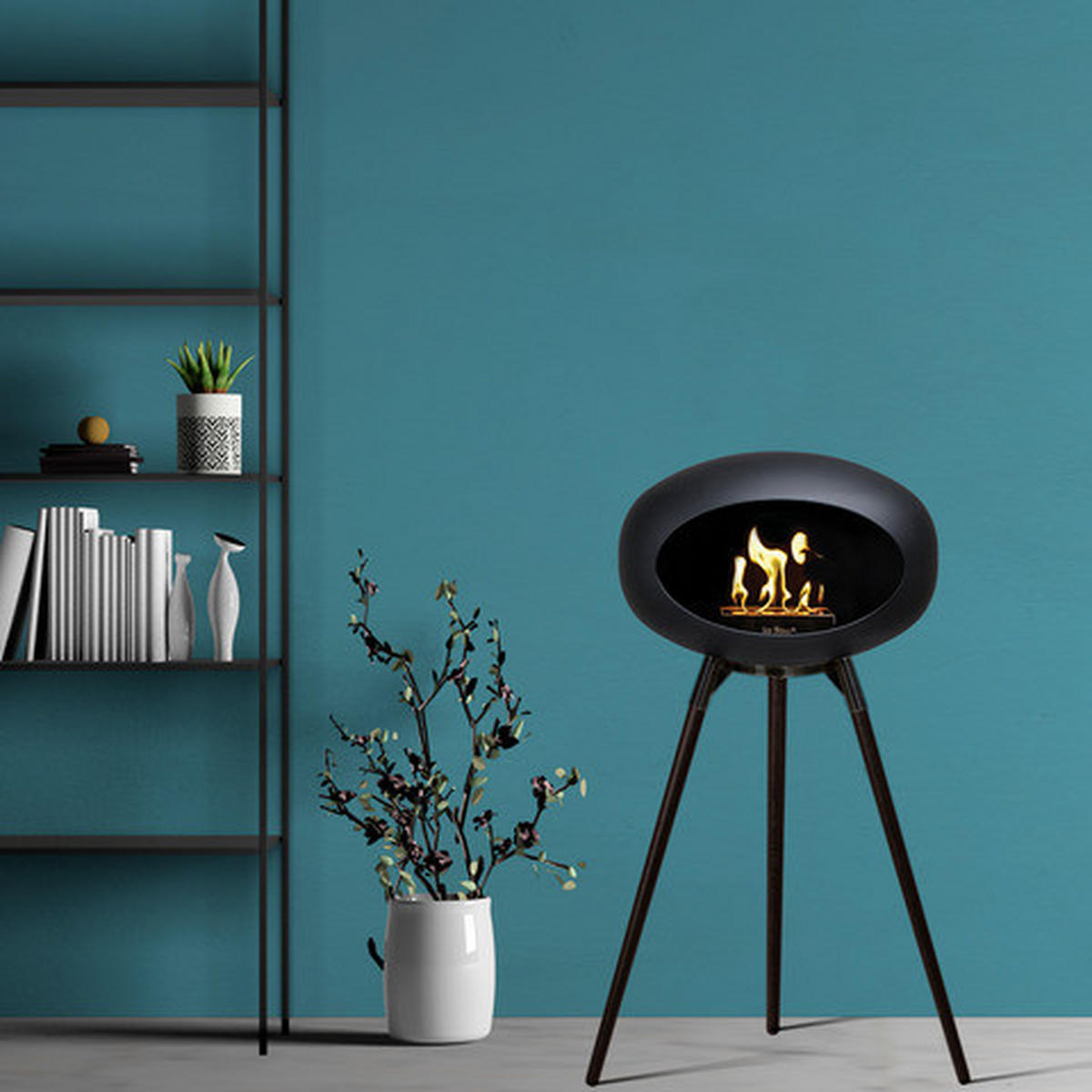 LE FEU DOME KAMIN NA ETANOL - crna, Basics, metal (59/68/106cm)
