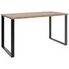 JUGENDSCHREIBTISCH 140/70/75 cm  in Schwarz, Eichefarben  - Eichefarben/Schwarz, Konventionell, Holzwerkstoff/Metall (140/70/75cm) - Boxxx