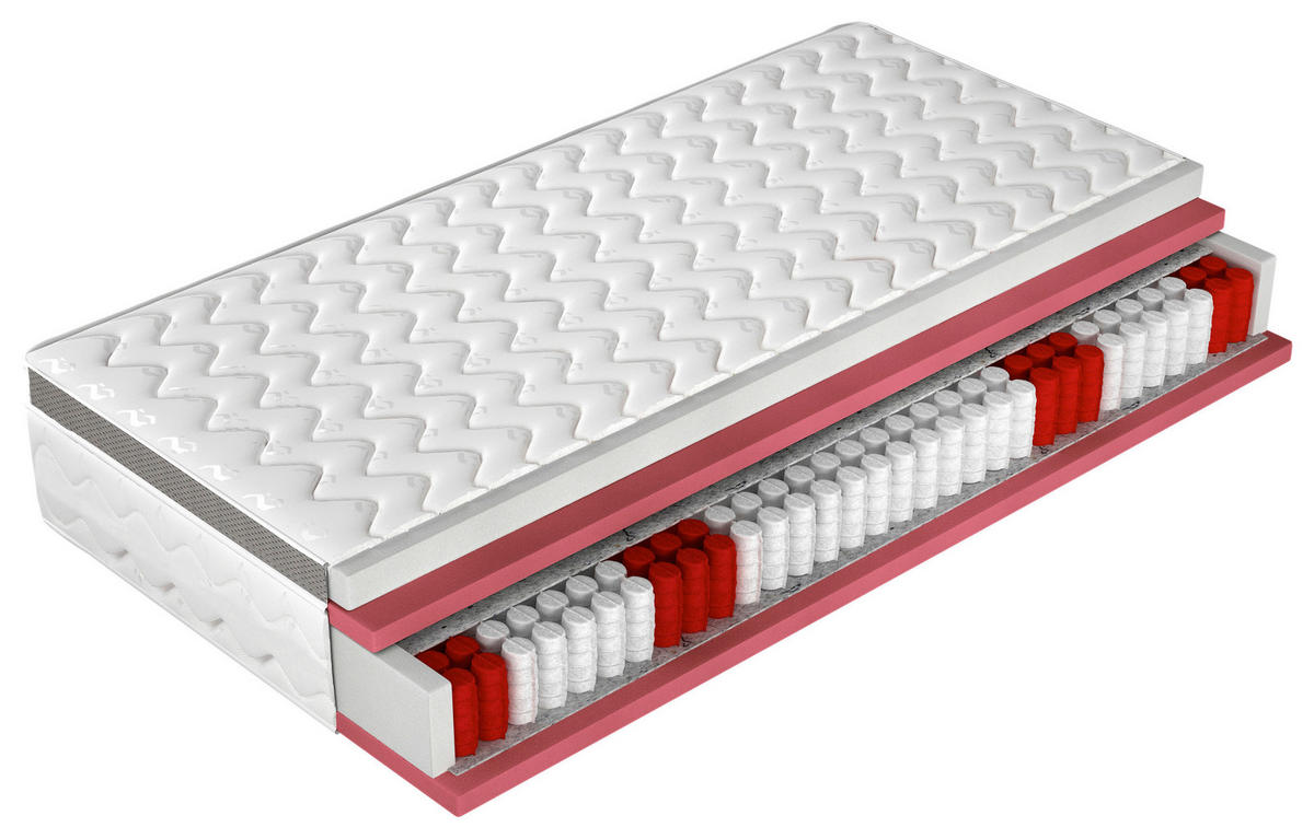 TASCHENFEDERKERNMATRATZE 140/200 cm Höhe ca. 20 cm  - Textil (140/200cm)