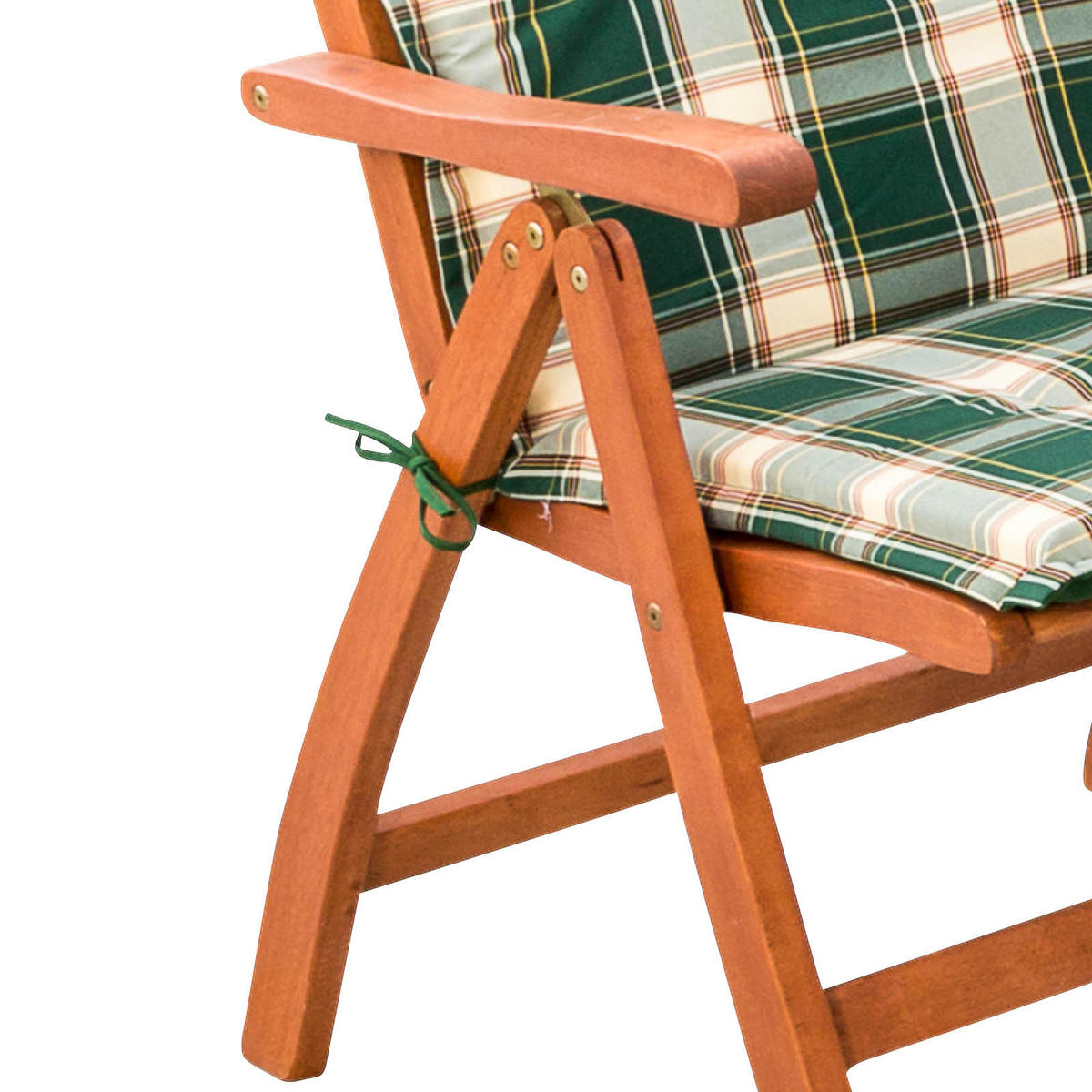 BALKONSET  5-teilig  - Braun/Grün, KONVENTIONELL, Holz/Textil - Gardenson