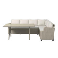 JEDILNA LOUNGE GARNITURA nerjaveče jeklo  - bež, Konvencionalno, kovina (233/176cm) - Ambia Garden