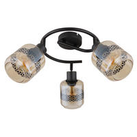 STRAHLER - Schwarz, Design, Glas/Metall (25/25cm) - Globo
