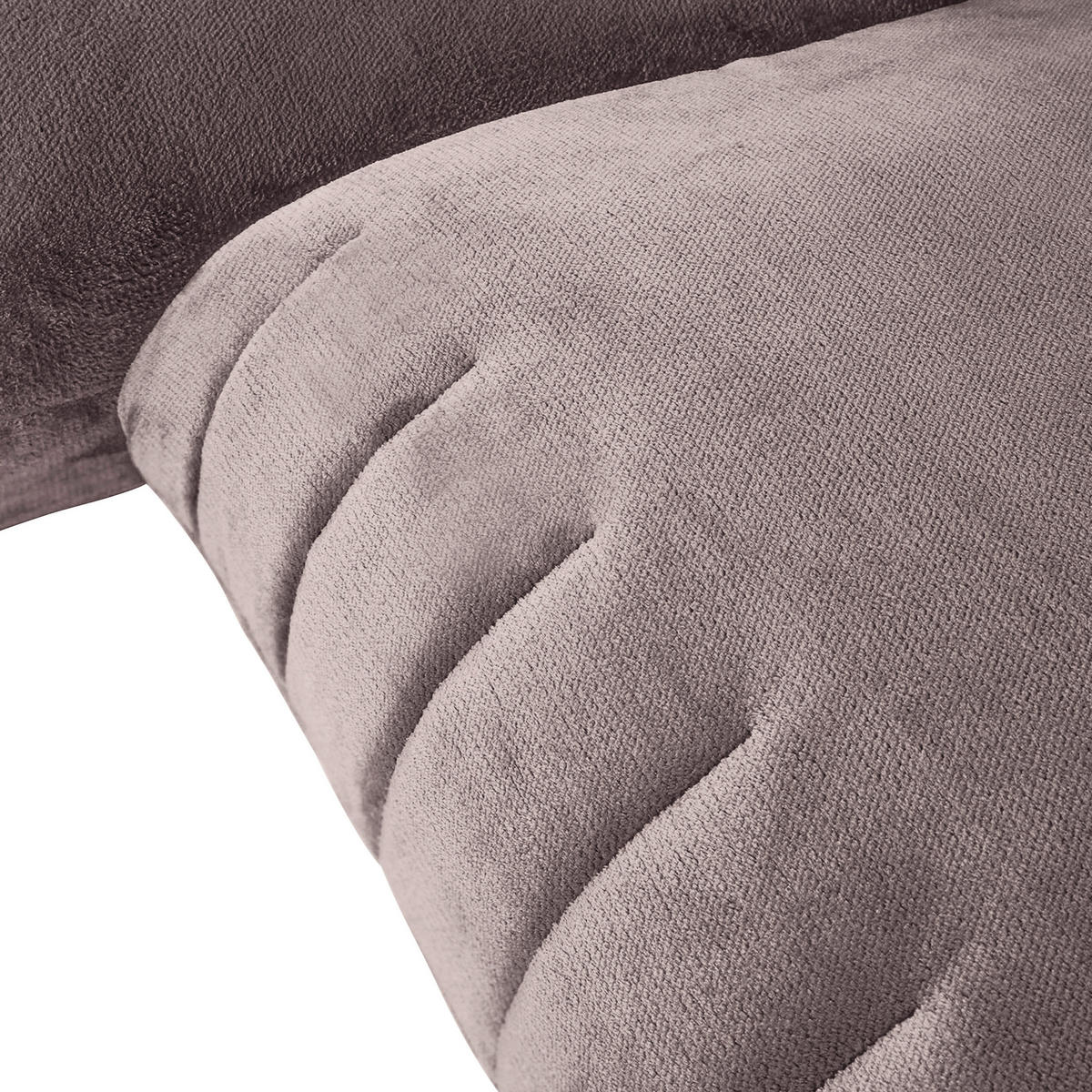 HÖRNSOFFA i plysch lerfärgad  - lerfärgad/svart, Klassisk, textil/plast (170/270cm) - MID.YOU