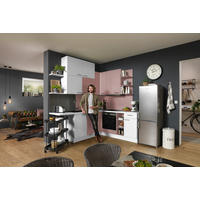 ECKKÜCHE 220/260 cm  in Rosa, Weiß  - Rosa/Weiß, Design, Holzwerkstoff (220/260cm) - Xora