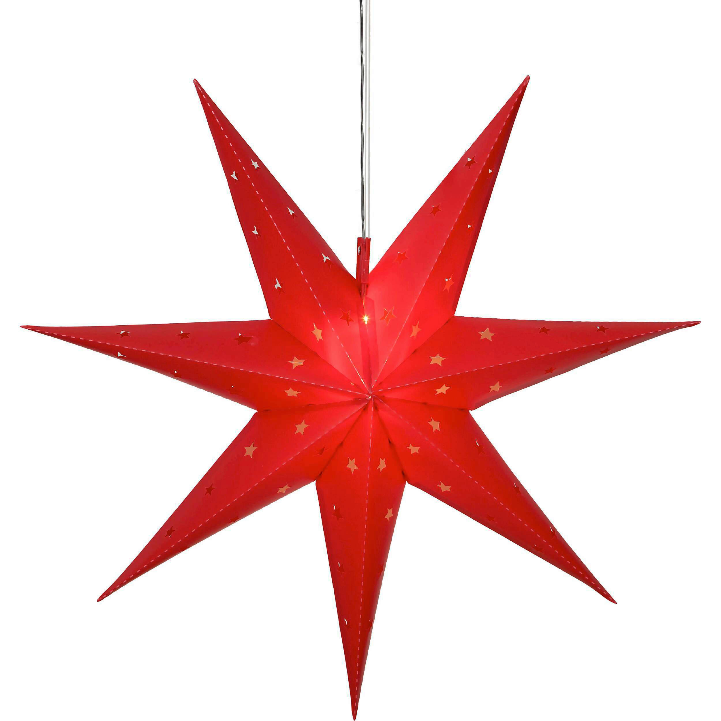 HÄNGELEUCHTE 60/18/60 cm   - Rot, Basics, Kunststoff (60/18/60cm) - Eglo